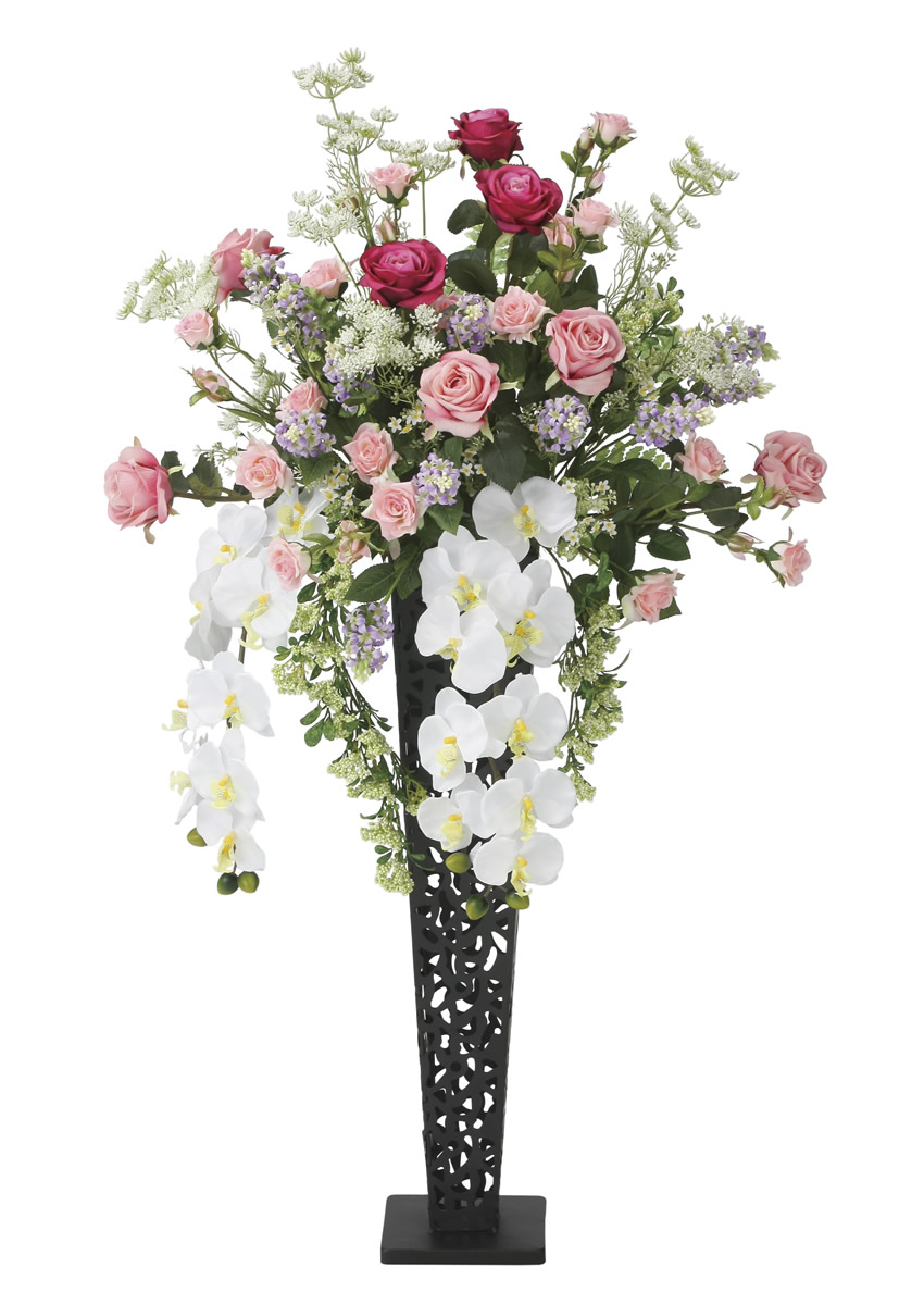 光触媒 光の楽園 レシオクイーンスタンド1.2m【アートフラワー 造花】(2359R490)（※ラッピング不可）