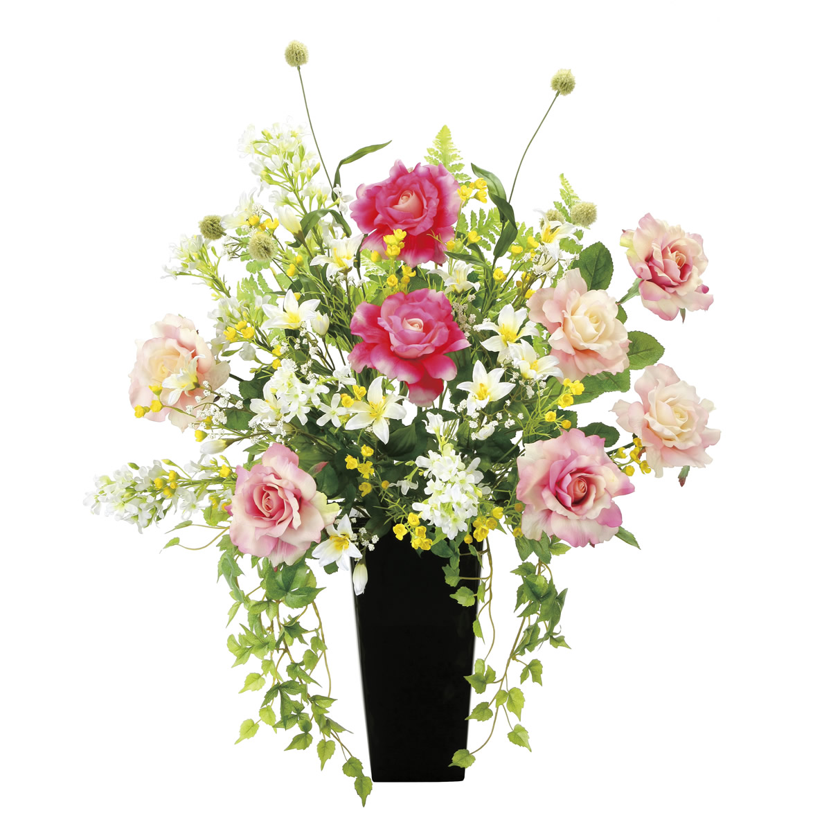 生産完了商品 日本製☆アートフラワー造花 リリアル 高さ77cm 光の楽園