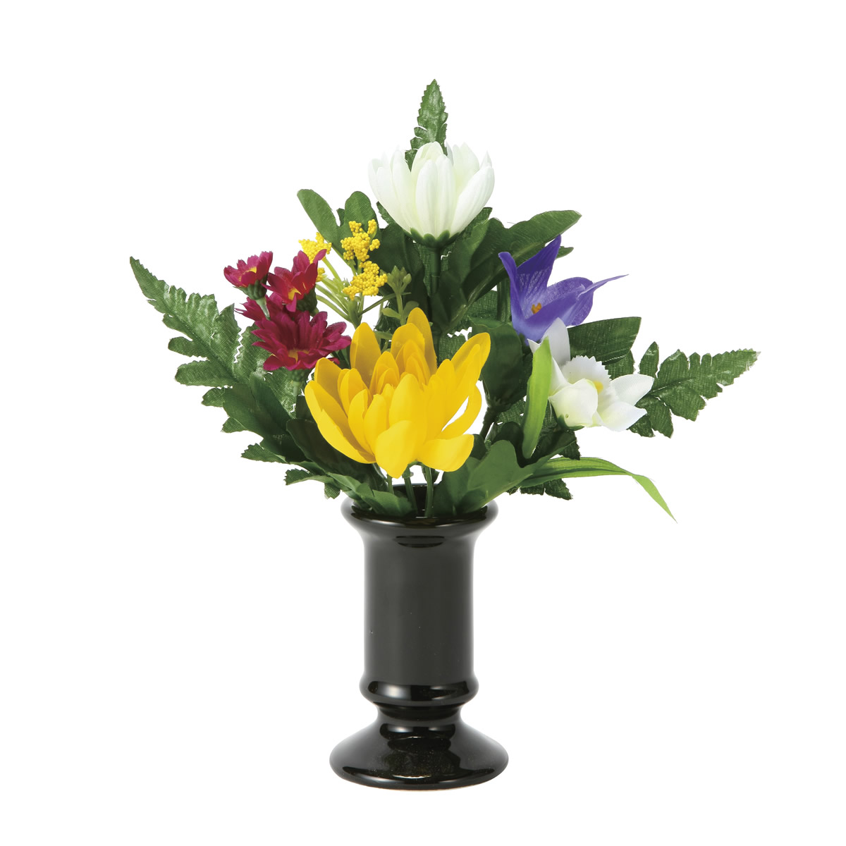 光の楽園 仏花マム（器付）1本【仏花シリーズ】【アートフラワー 造花】(2389R22N)（※ラッピング不可）