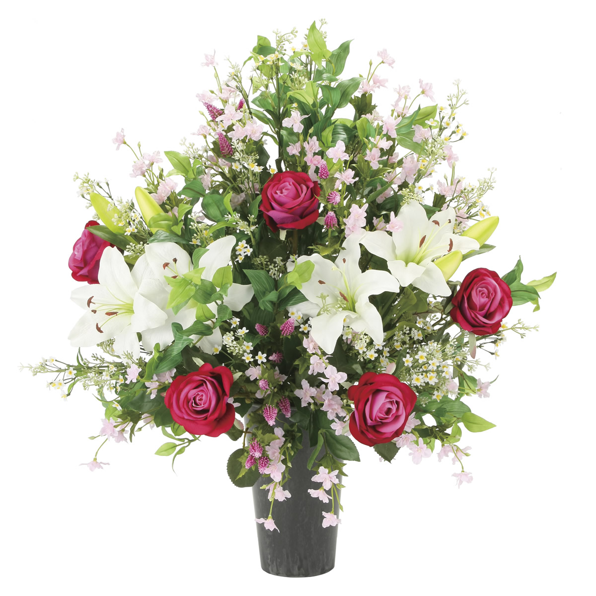 光触媒 光の楽園 メゾンローズ【アートフラワー 造花】(2393A250)