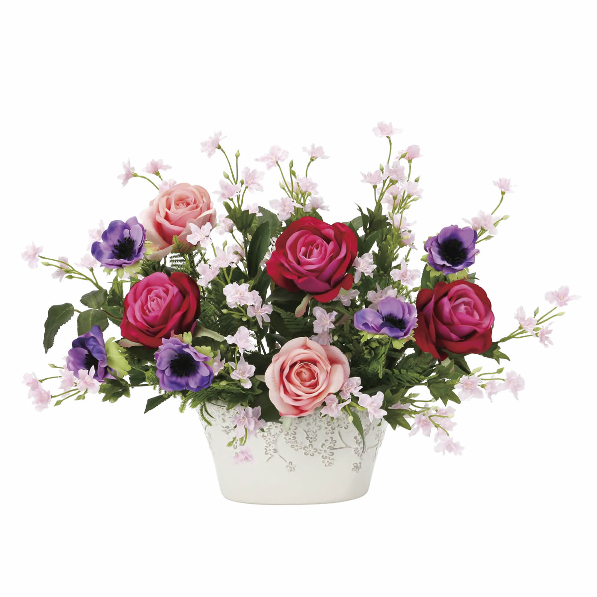 光触媒 光の楽園 ローズベール【アートフラワー 造花】(2394P130)（※ラッピング不可）