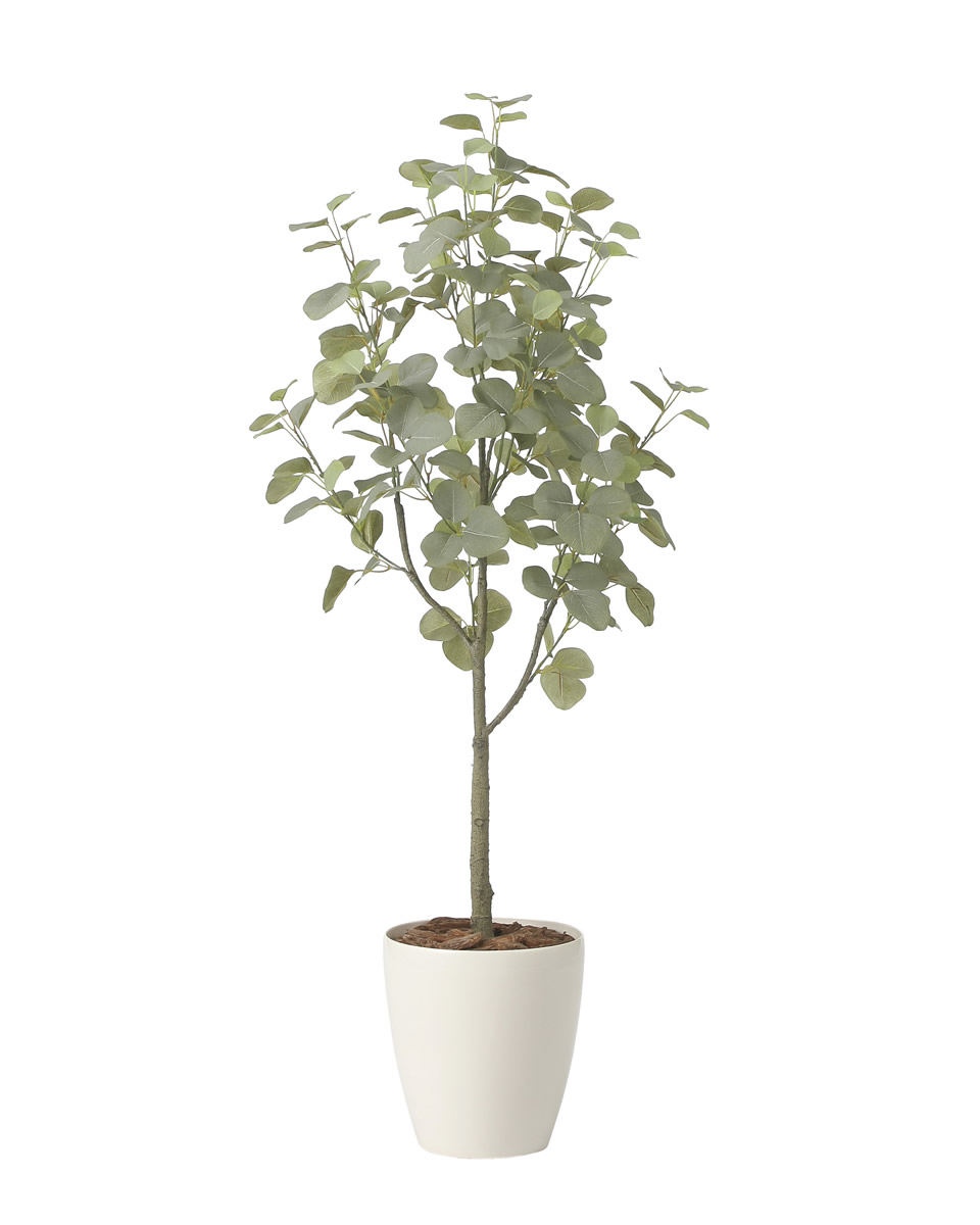 光触媒 光の楽園 ユーカリツリー1.35【インテリア フェイクグリーン 人工観葉植物】(2432A220)【ラッピング不可】