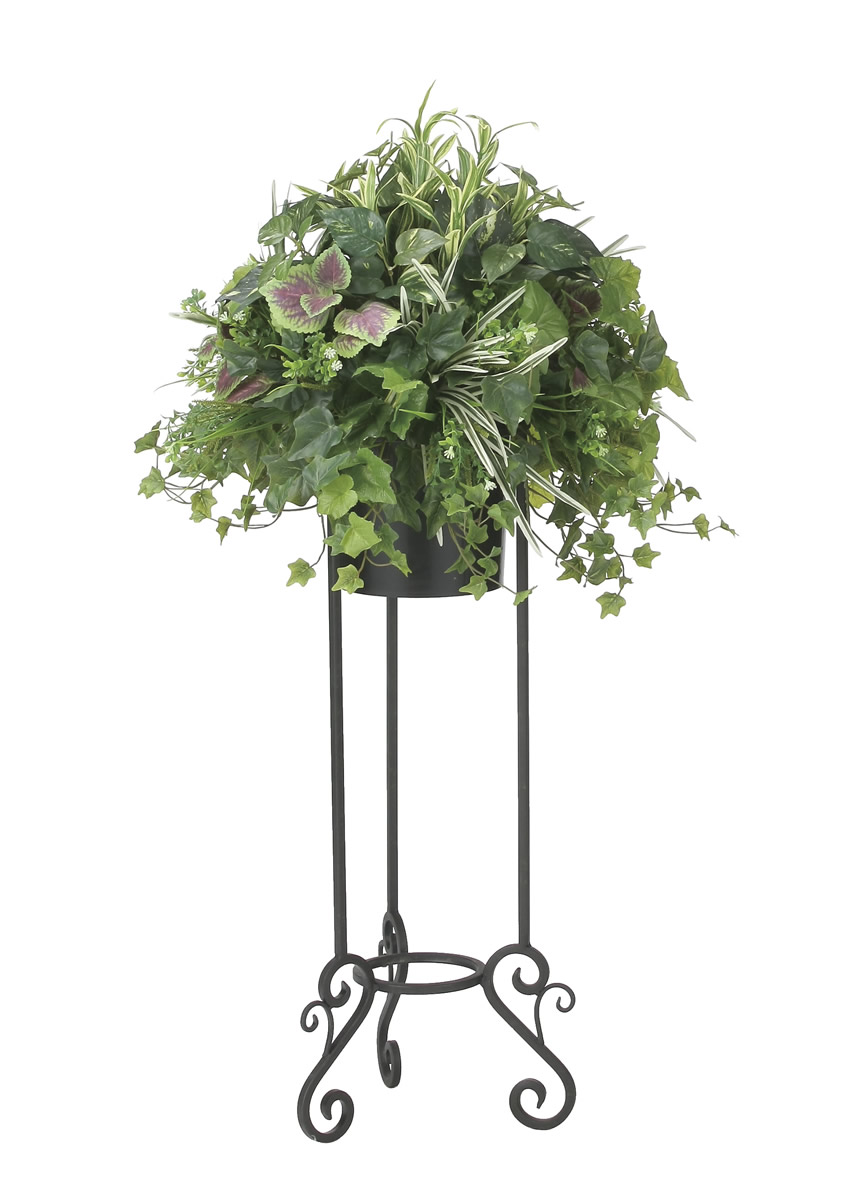 光触媒 光の楽園 オーバルスタンド1.05m【アートフラワー 造花】(2524R480)（※ラッピング不可）