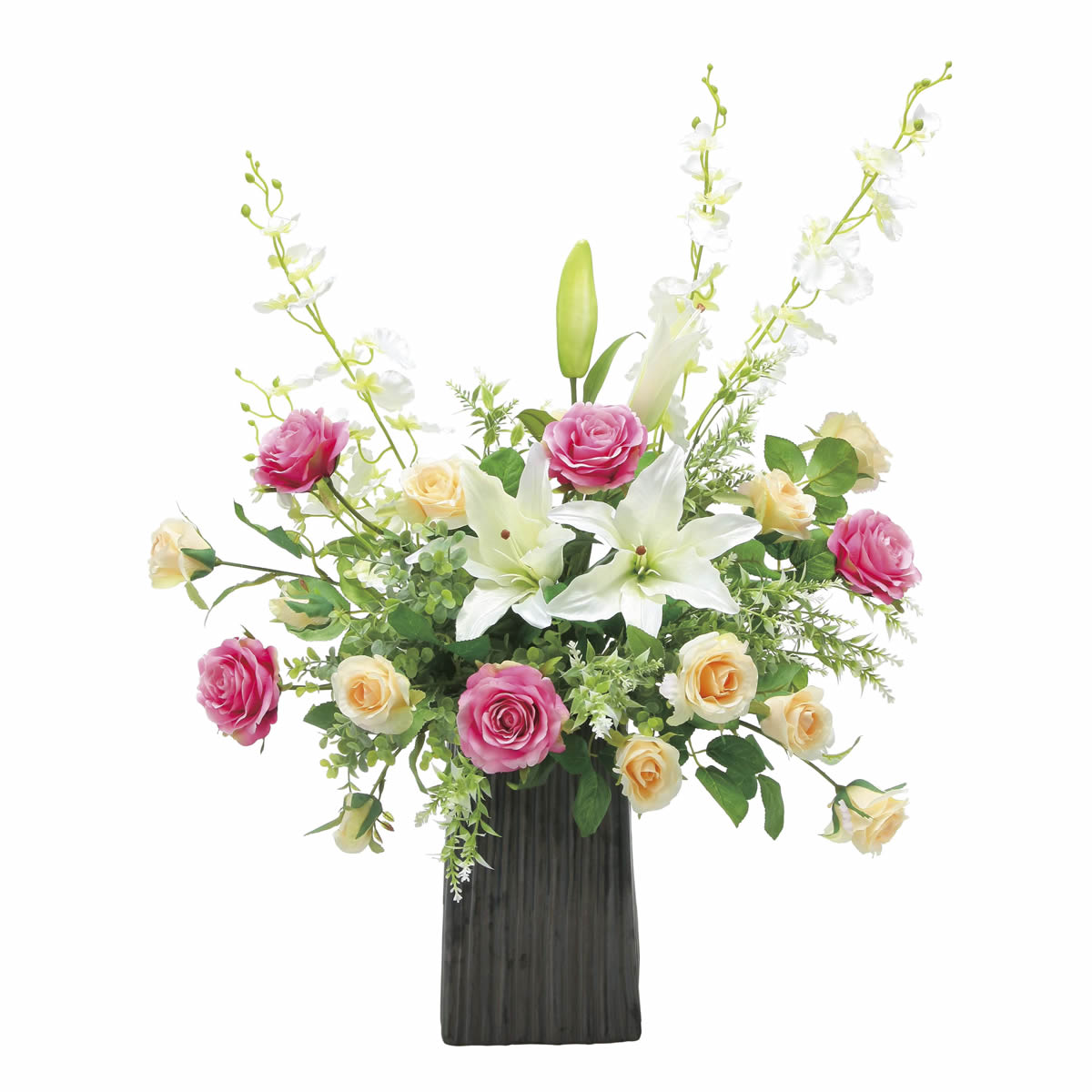 光触媒 光の楽園 サインカサブランカ【アートフラワー 造花】(2538A250)（※ラッピング不可）