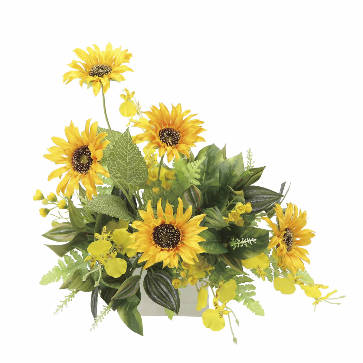 光触媒 光の楽園 ヒマワリ【アートフラワー 造花】(2543A80)（※ラッピング不可）