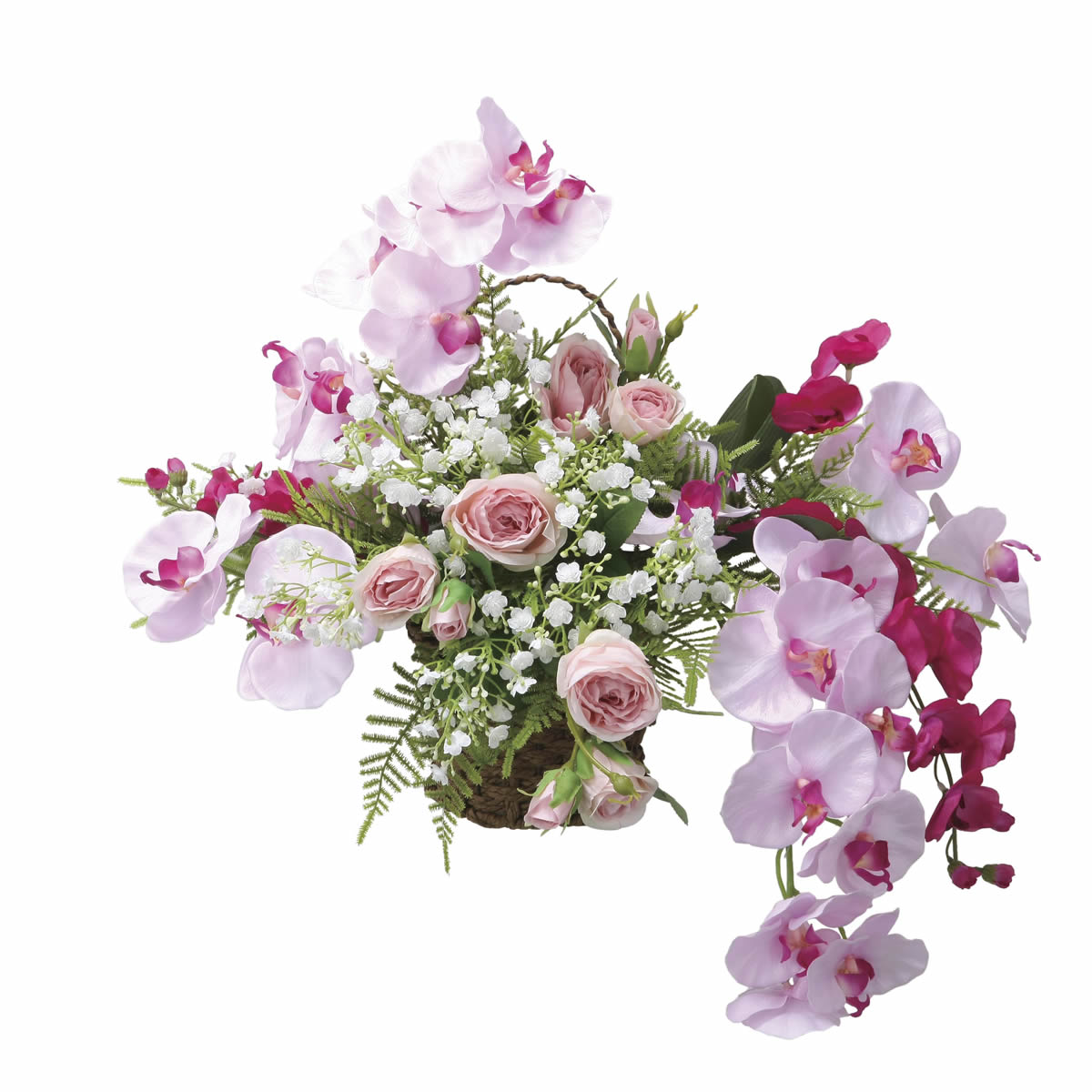 光触媒 光の楽園 壁掛けエスファレノ【アートフラワー 造花】(2553A140)（※ラッピング不可）