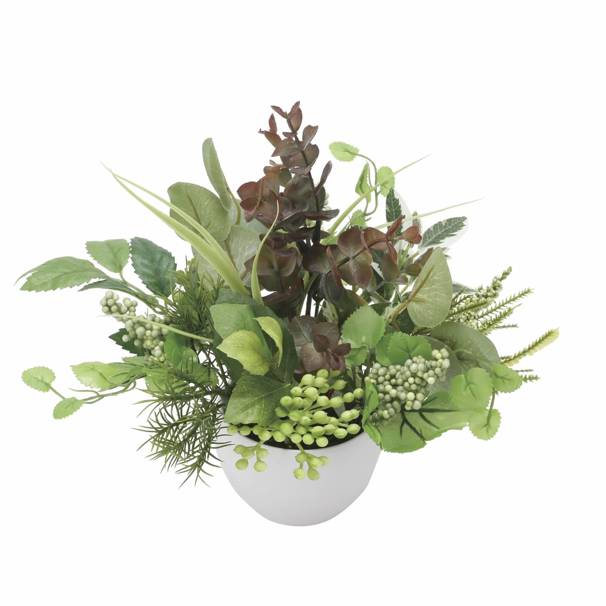 光触媒 光の楽園 寄せ植えユーカリ【アートフラワー 造花】(2563A40)