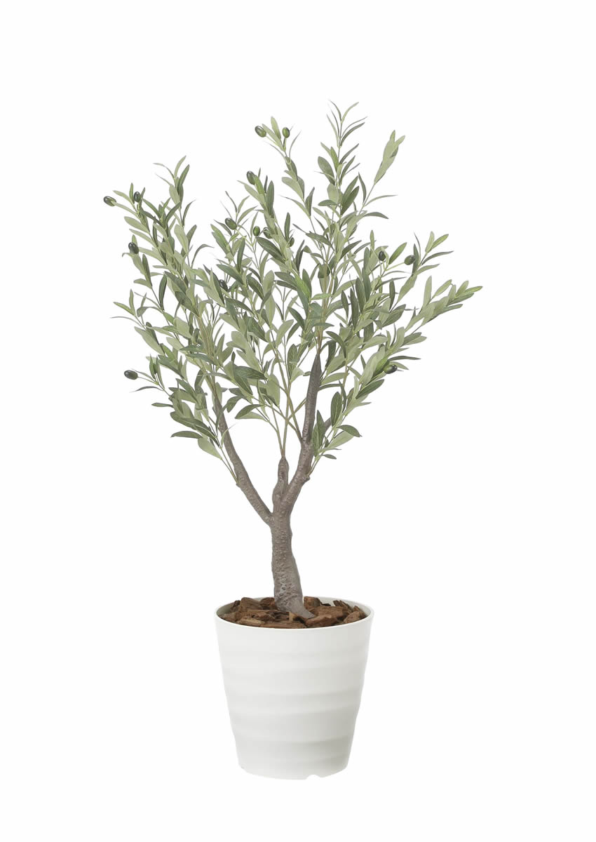 光触媒 光の楽園 デラックスオリーブ1.2m【インテリア フェイクグリーン 人工観葉植物】(2594A240)（※ラッピング不可）