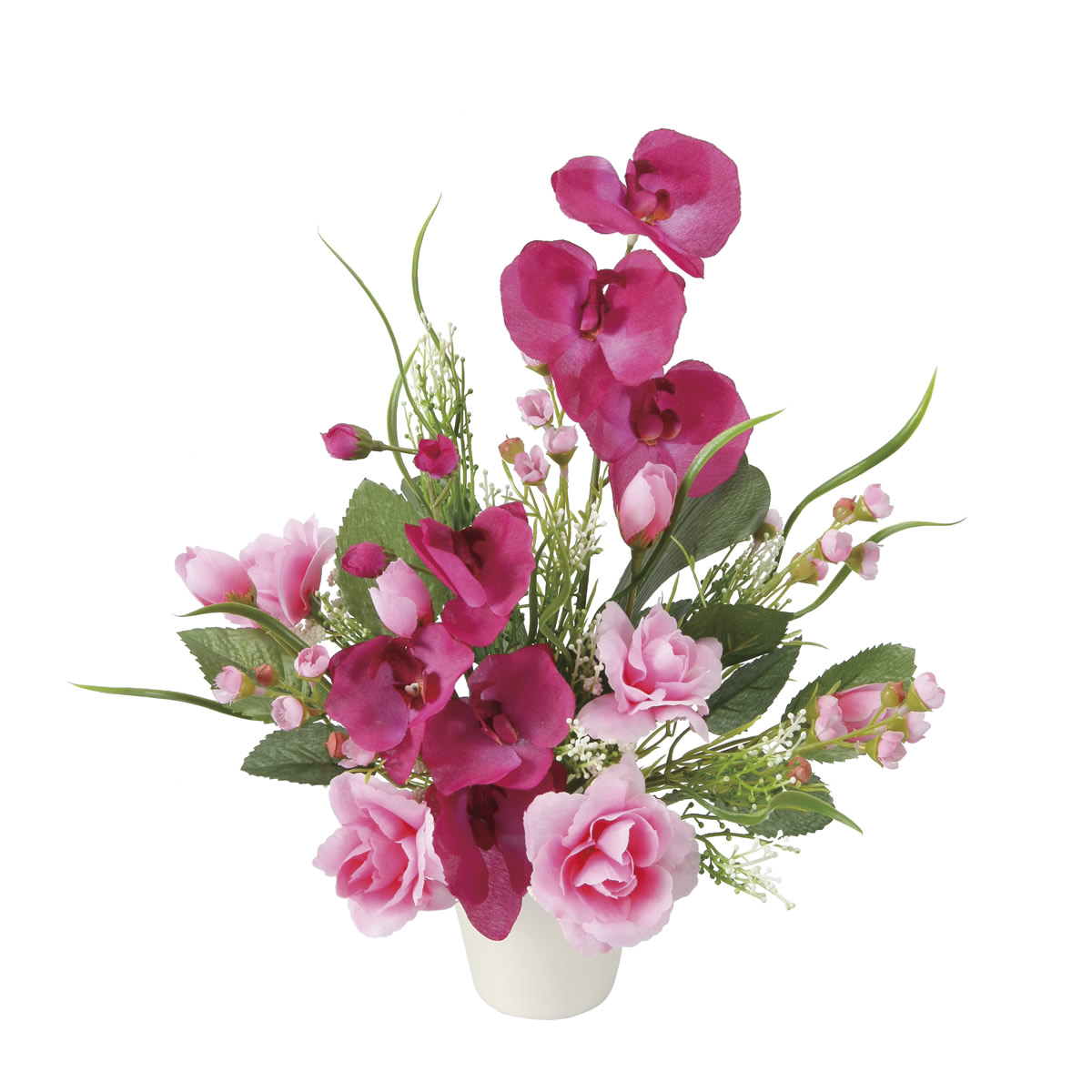 光触媒 光の楽園 ラベンダーローズ【アートフラワー 造花】(2702A40)（※ラッピング不可）