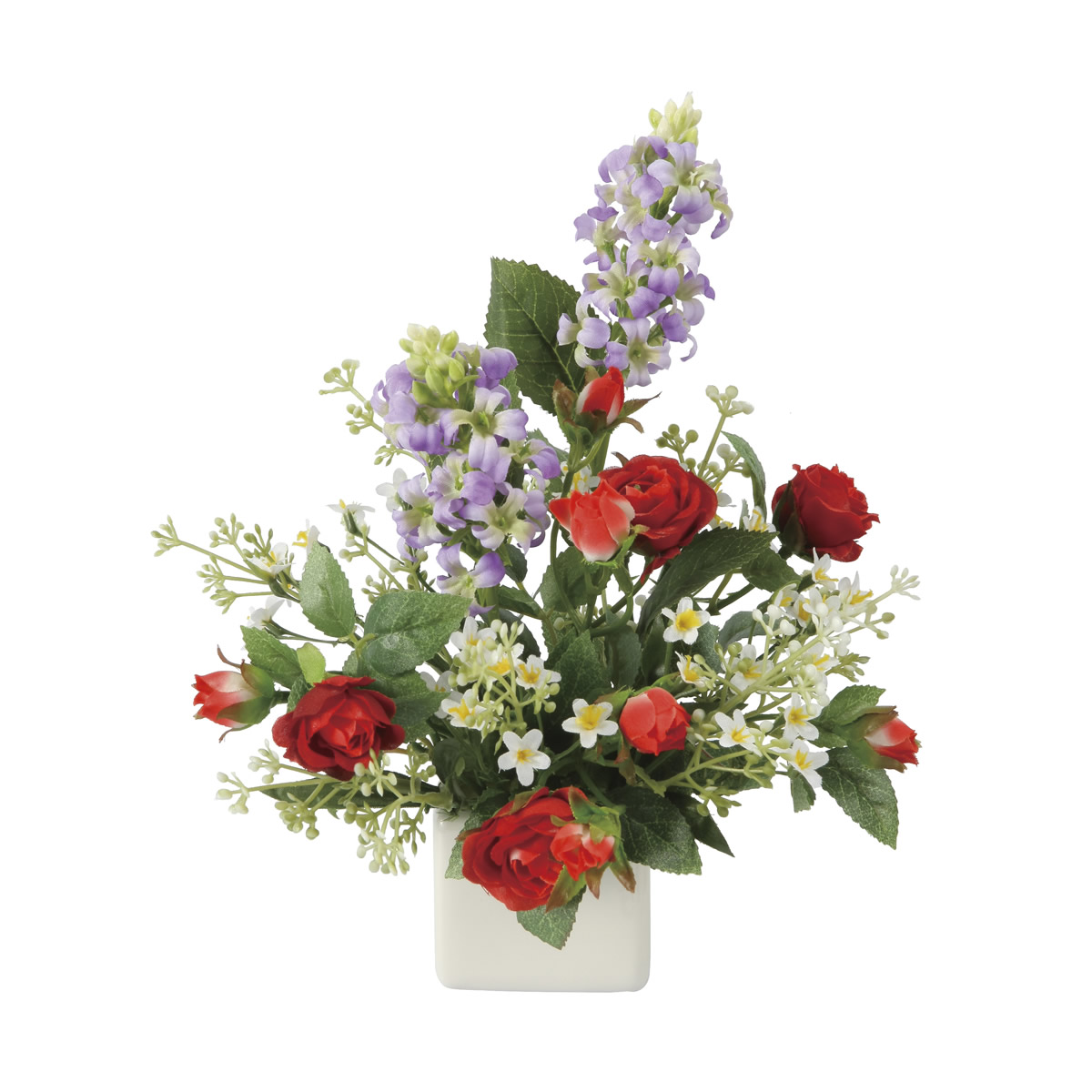 光触媒 光の楽園 パピヨンローズ【アートフラワー 造花】(2703A38)（※ラッピング不可）