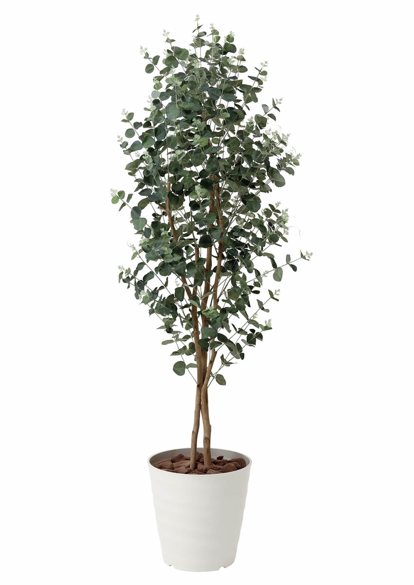 光触媒 光の楽園 ユーカリ1.6m【インテリア フェイクグリーン 人工観葉植物】(417P310)（※ラッピング不可）
