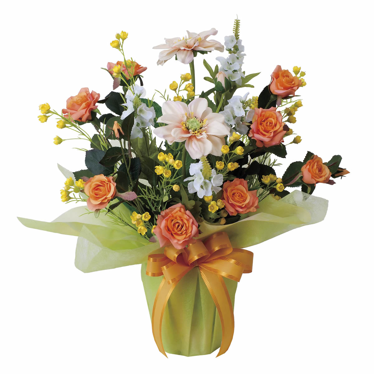 光触媒 光の楽園 サンセットローズ【アートフラワー 造花】(468R80)