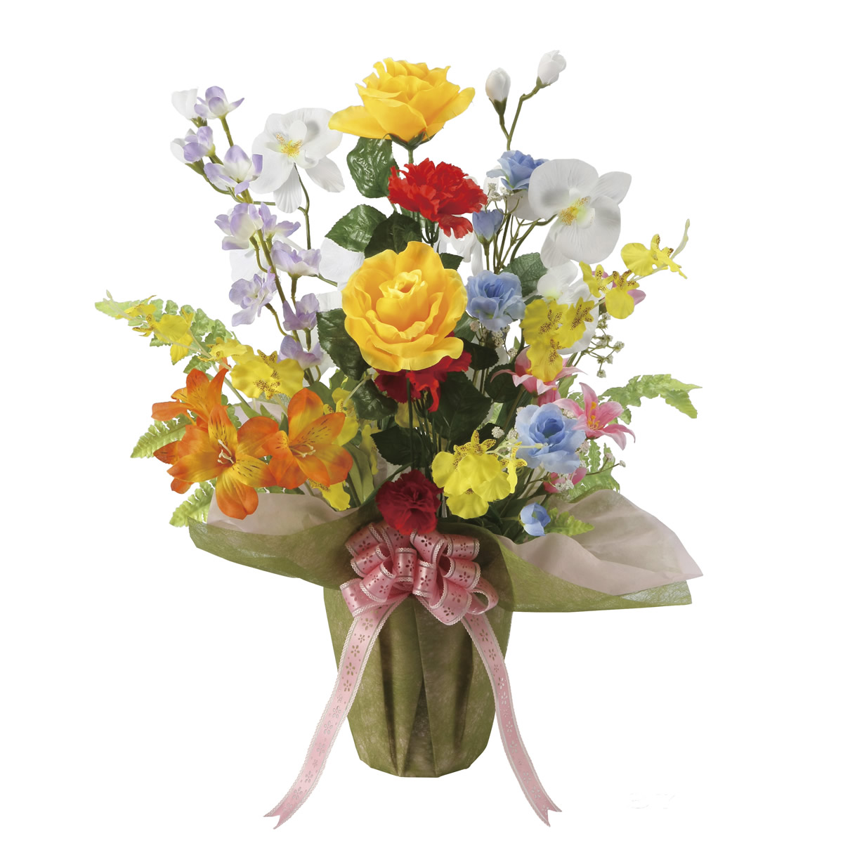 光触媒 光の楽園 開運8色フラワー【アートフラワー 造花】(47R70)