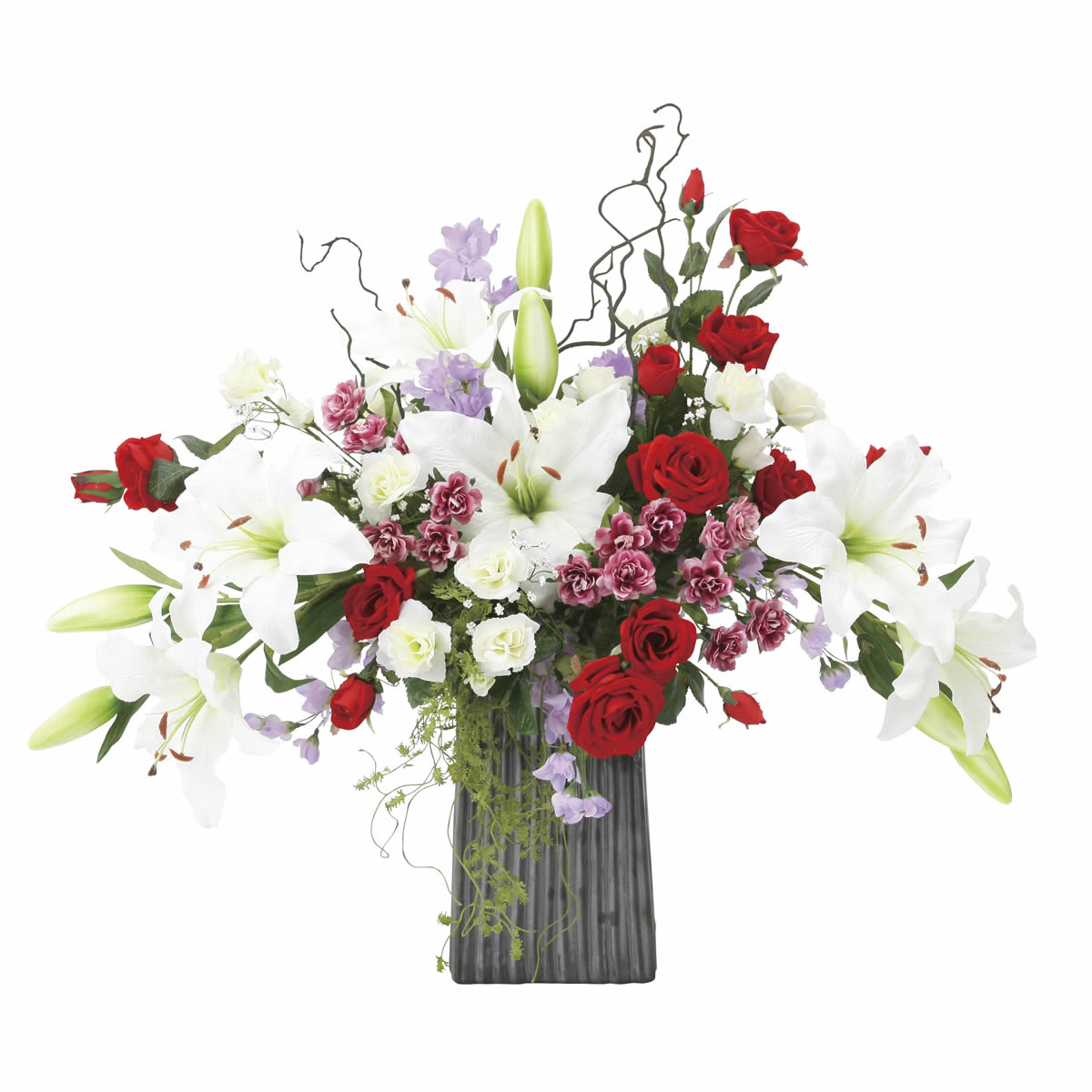 光触媒 光の楽園 レッドエレガンス【アートフラワー 造花】(839R240)（※ラッピング不可）