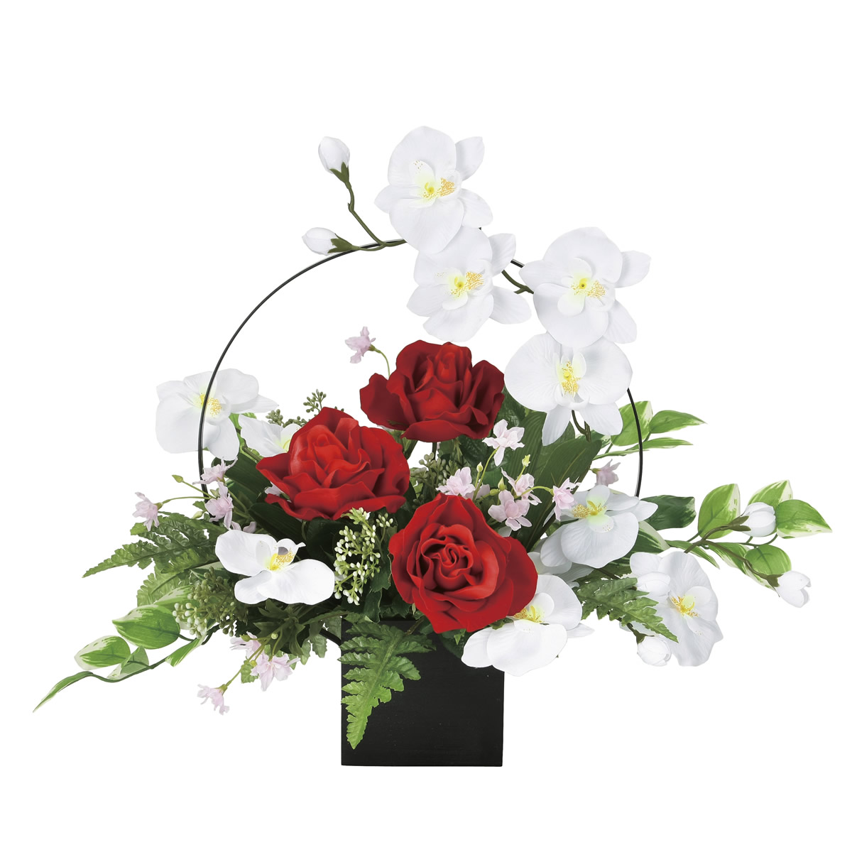 光触媒 光の楽園 ホワイトモダン【アートフラワー 造花】(921K90)