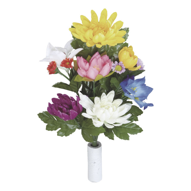 光の楽園 仏花菊 1本【仏花シリーズ】【アートフラワー 造花】(110R15N)（※ラッピング不可）