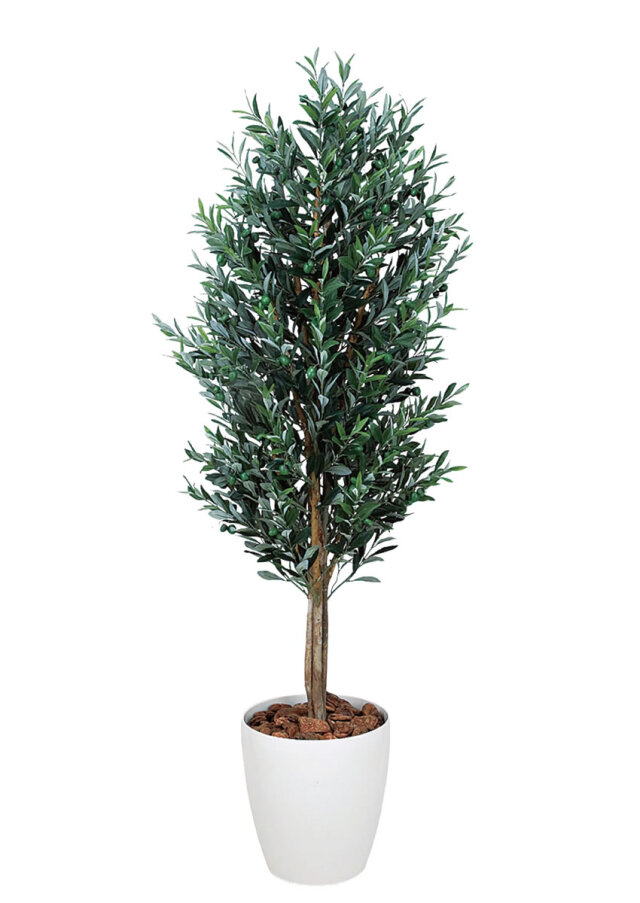 光触媒 光の楽園 オリーブ 1.6m【インテリア フェイクグリーン 人工観葉植物】(148K650)