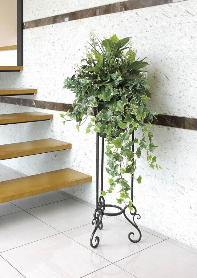 光触媒 光の楽園 グリーンスタンドアイビー1.1m【インテリア フェイクグリーン 人工観葉植物】(2003P370)（※ラッピング不可）