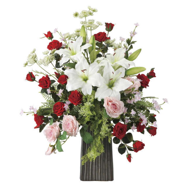 光触媒 光の楽園 クイーンアンレース【アートフラワー 造花】(2050R300)（※ラッピング不可）