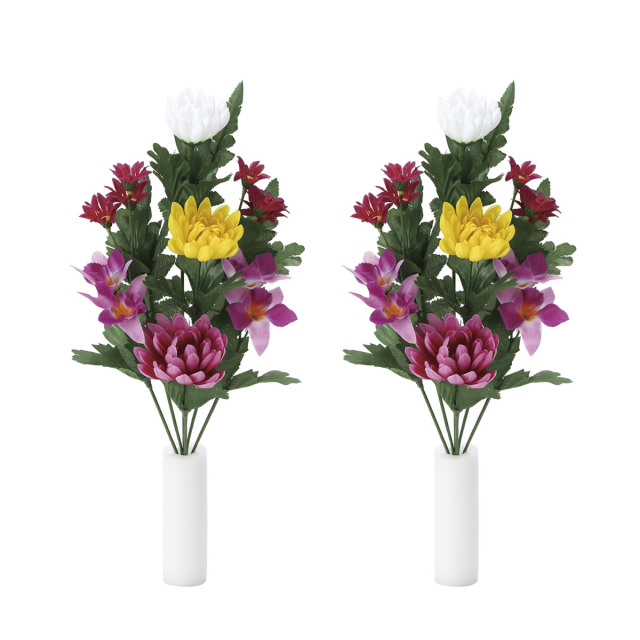 光触媒 光の楽園 仏花オーキット2個セット【アートフラワー 造花】(2084K28)