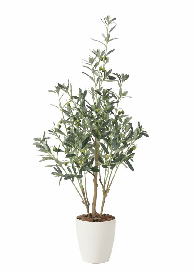 光触媒 光の楽園 オリーブ1.1m【インテリア フェイクグリーン 人工観葉植物】(2223P200)（※ラッピング不可）