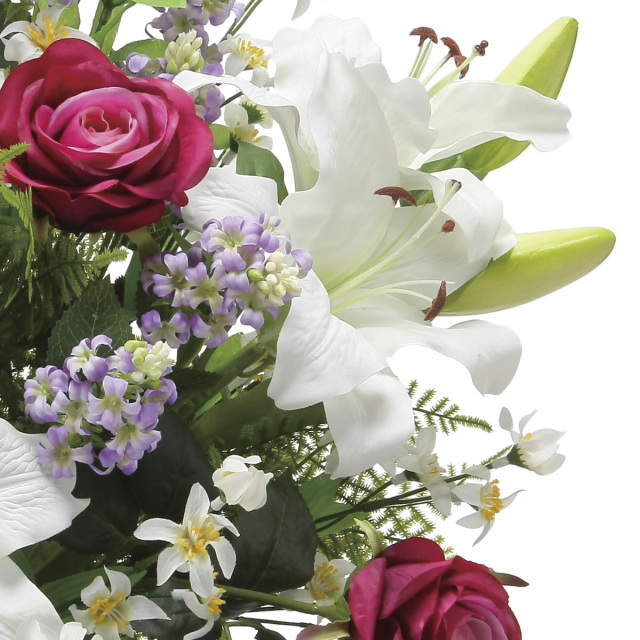 光触媒 光の楽園 プレミアムカサブランカ【アートフラワー 造花