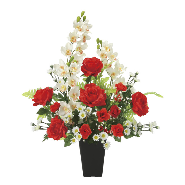 光触媒 光の楽園 ローズカップ【アートフラワー 造花】(2371A150)