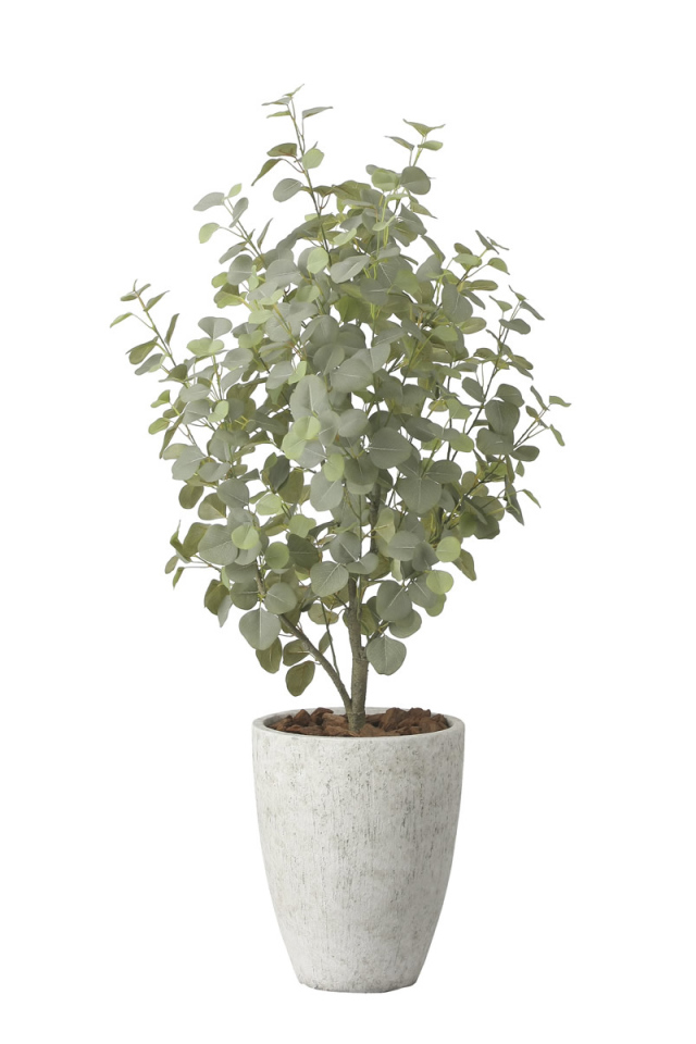 光触媒 光の楽園 ナチュラルユーカリツリー1.5【インテリア フェイクグリーン 人工観葉植物】(2422A600)【ラッピング不可】