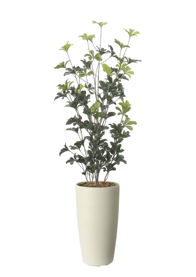 光触媒 光の楽園 スリムシェフレラ1.3（ポリ製）【インテリア フェイクグリーン 人工観葉植物】(2532R280)（※ラッピング不可）