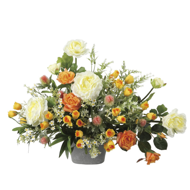 光触媒 光の楽園 ハニーキャラメル【アートフラワー 造花】(2541R125)（※ラッピング不可）