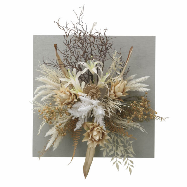 光触媒 光の楽園 ウォールタイプジンジャー45【アートフラワー 造花】(2559A200)（※ラッピング不可）