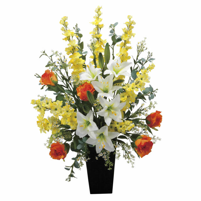 光触媒 光の楽園 プレミアムカサブランカ【アートフラワー 造花