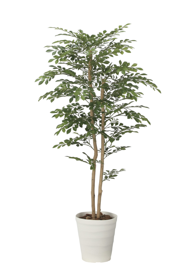 光触媒 光の楽園 トネリコ 1.35m【インテリア フェイクグリーン 人工観葉植物】(2619A270)（※ラッピング不可）