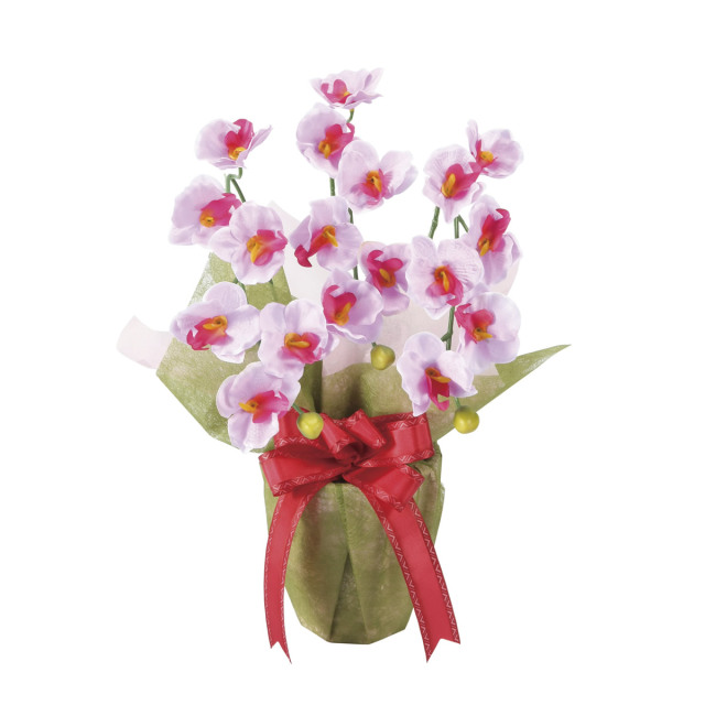 光触媒 光の楽園 ミニ胡蝶蘭LAV【アートフラワー 造花】(2675A38)