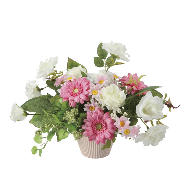 光触媒 光の楽園 エミリーガーベラ【アートフラワー 造花】(2682A70)