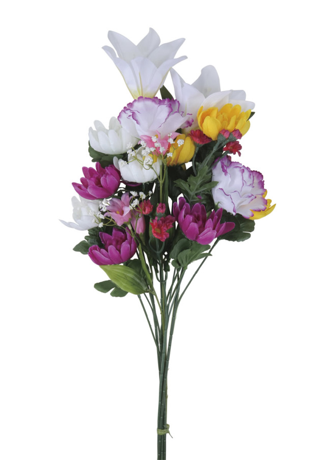 光の楽園 上手組仏花ミックス1本【仏花シリーズ】【アートフラワー 造花】(2692A28N)（※ラッピング不可）