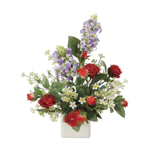 光触媒 光の楽園 パピヨンローズ【アートフラワー 造花】(2703A38)（※ラッピング不可）