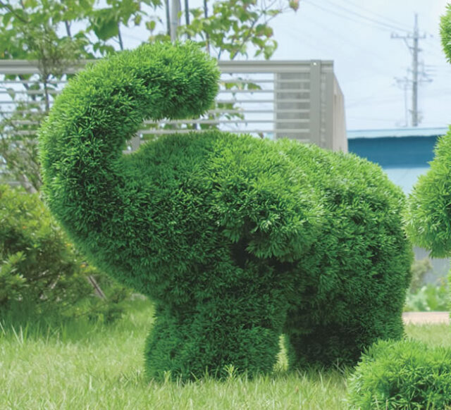 光の楽園 ゾウS（ポリ製）【インテリアグリーン 人工観葉植物】(286SH300)