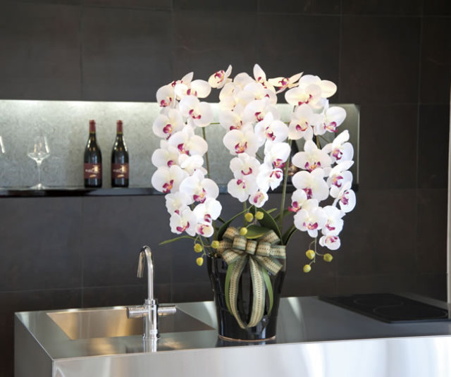 光触媒 光の楽園ロイヤル胡蝶蘭W/AB【アートフラワー 造花