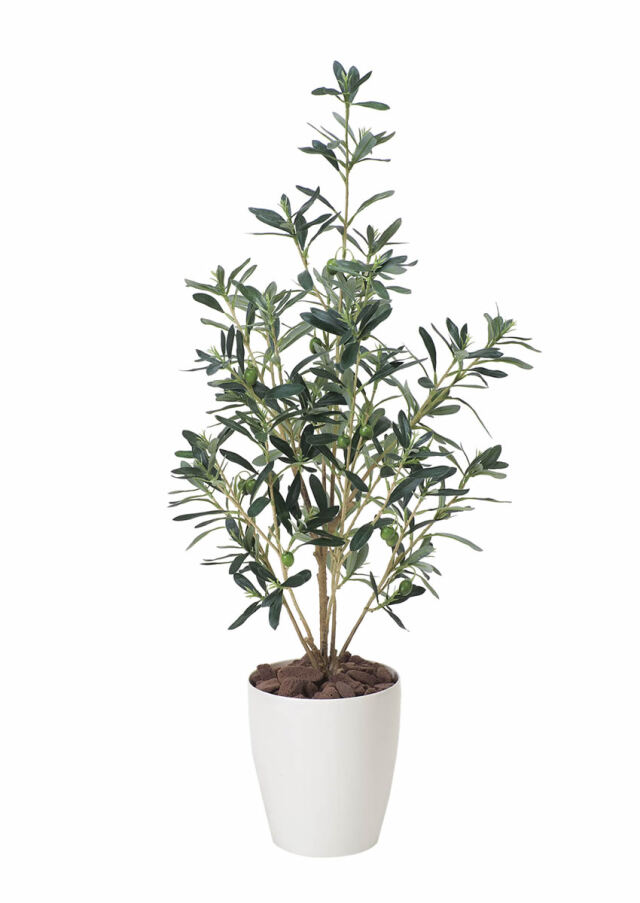 光触媒 光の楽園 オリーブ90【インテリア フェイクグリーン 人工観葉植物】(378P130)（※ラッピング不可）