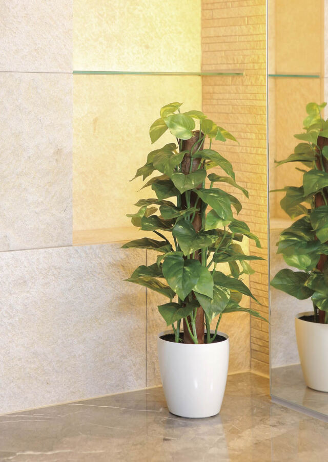 ◆日本製◇◇◇光の楽園【光触媒／人工観葉植物】ポールライムポトス高さ８２cm 光触媒 光の楽園 フレッシュポールポトス【インテリア 人工観葉