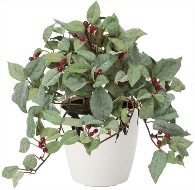 光触媒 光の楽園 ローレル (フロック加工) 【インテリアグリーン 人工観葉植物】 (388g40)