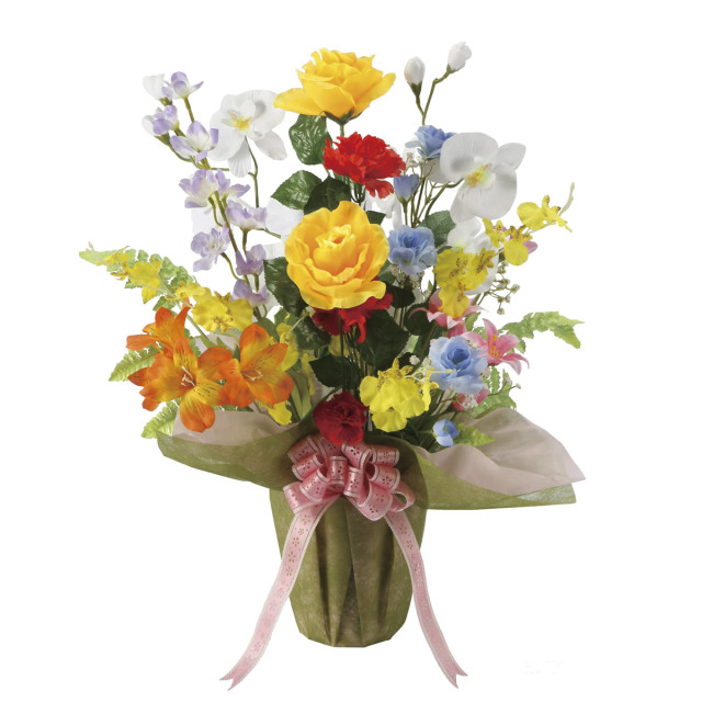 光触媒 光の楽園 開運8色フラワー【アートフラワー 造花】(47R70)