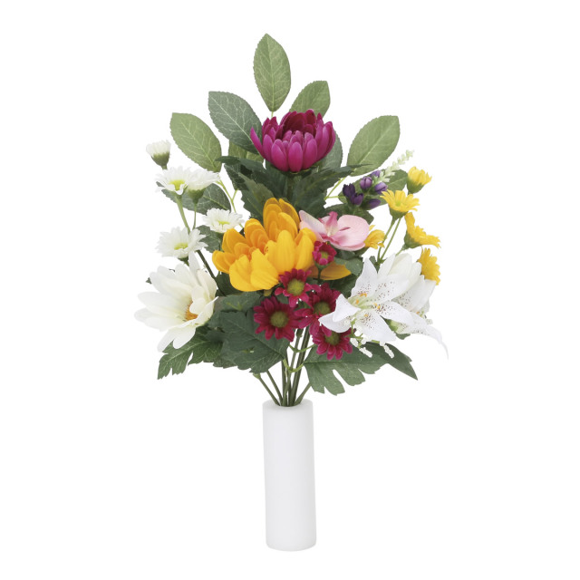 光の楽園 上仏花中 1本【仏花シリーズ】【アートフラワー 造花】(854R23N)（※ラッピング不可）