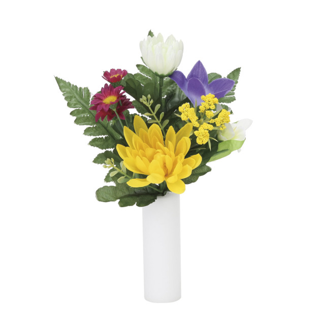 光の楽園 上仏花小 1本【仏花シリーズ】【アートフラワー 造花】(856R11N)（※ラッピング不可）