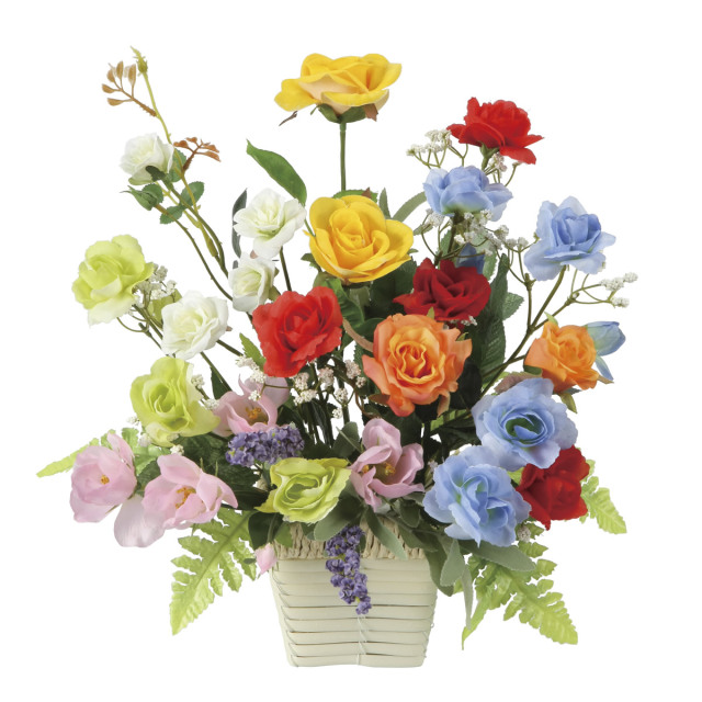 光触媒 光の楽園 開運8色フラワーS【アートフラワー 造花】(920R60)