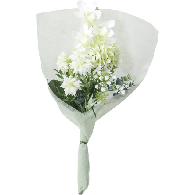 光の楽園 ブーケ仏花シンビジューム 1本【仏花シリーズ】【アートフラワー 造花】(FPY-101N27)（※ラッピング不可）