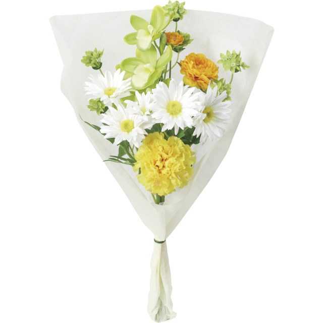 光の楽園 ブーケ仏花ラナンキュラス 1本【仏花シリーズ】【アートフラワー 造花】(FPY-104N27)（※ラッピング不可）