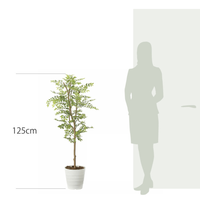 光触媒 光の楽園 ゴールデンリーフ 高さ 1.25m 【インテリア