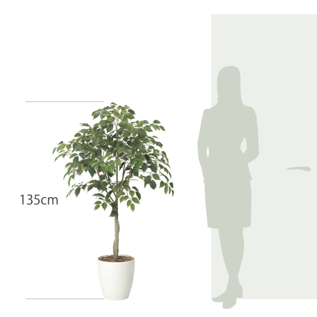 光触媒 光の楽園 フィカスツリー1.35【インテリア フェイクグリーン